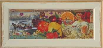 Country Twin Fine Art Tin Collage by Jennifer Nelson