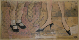 Growing Up Fine Art Mixed Media by Jennifer Nelson