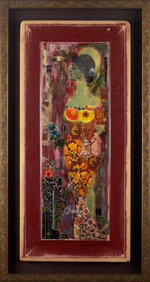 Gustava Fine Art Tin Collage by Jennifer Nelson