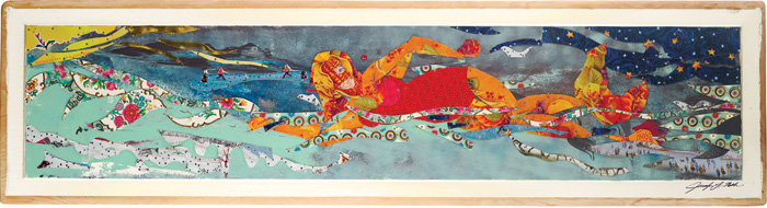 Tin Series:  Keep On Swimming - Jennifer Nelson artist