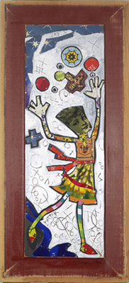 Love Child Fine Art Tin Collage by Jennifer Nelson